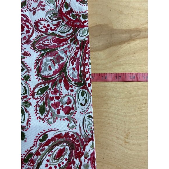 Christmas Holiday Red Paisley Print Table Runner 73 x 15 Dash Away Home - Picture 7 of 7